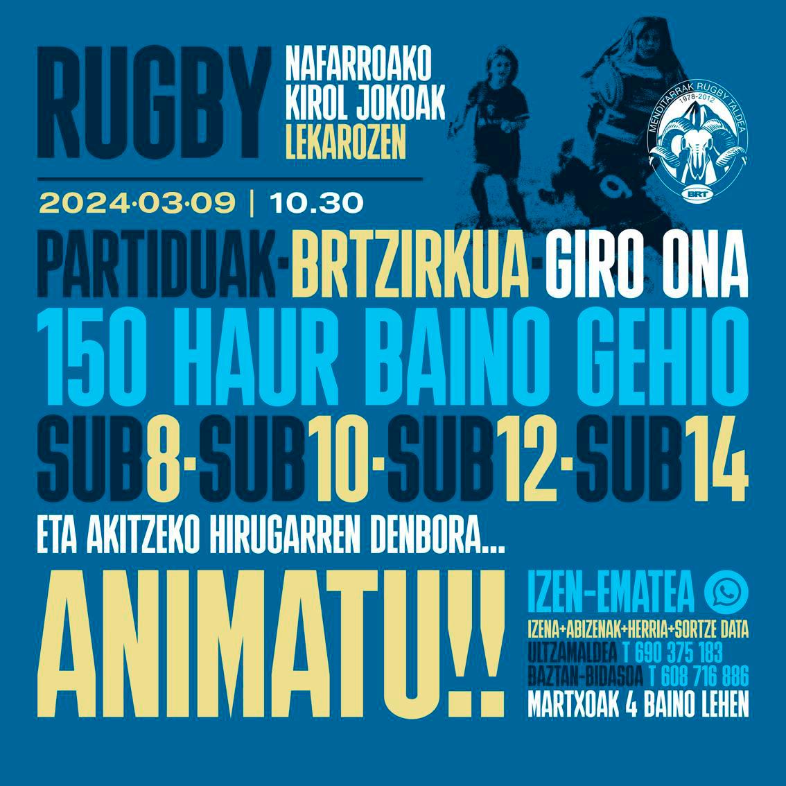 Fin de semana de rugby en Lekaroz